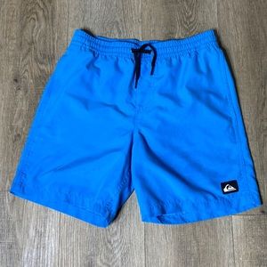 Worn a season quicksilver blue swim shorts boys size large